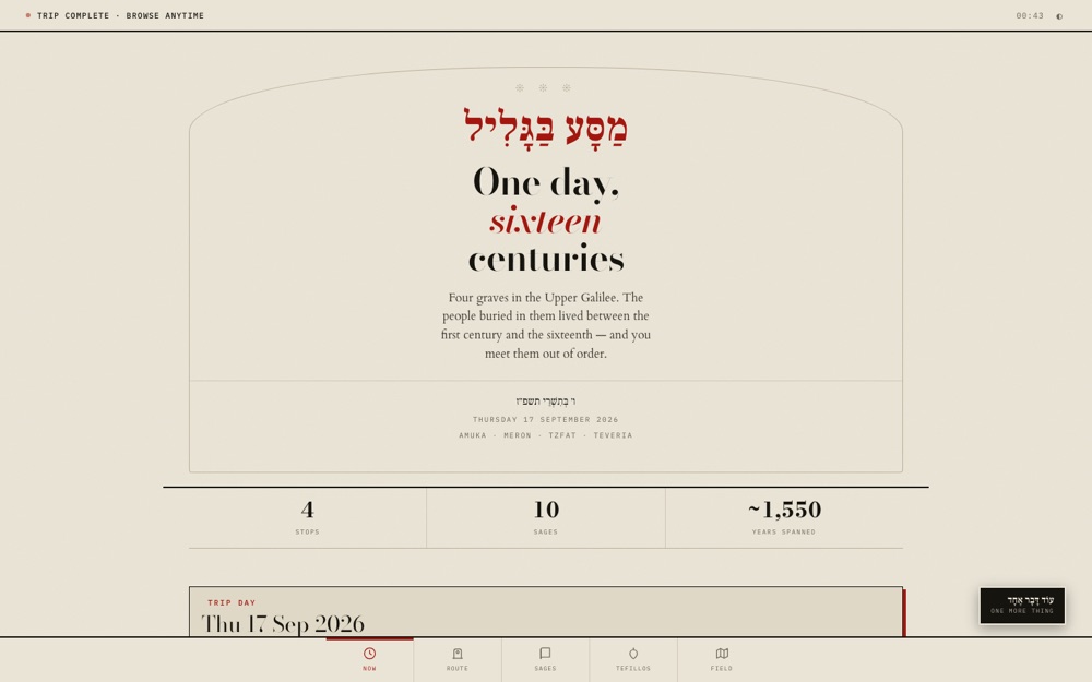 Screenshot of Galilee Field Guide